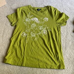 J. Crew cotton embroidered t shirt